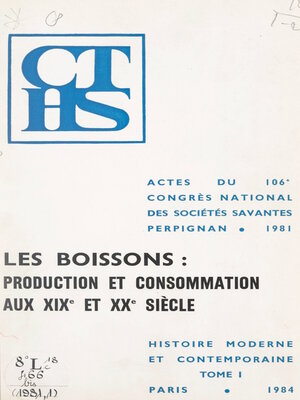 cover image of Les boissons